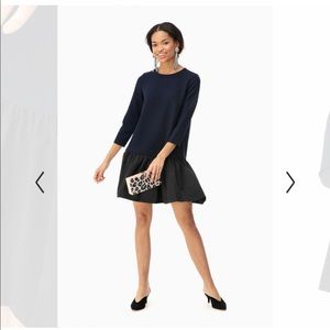 Navy Peplum Dress (Tuckernuck by Avon Lane)